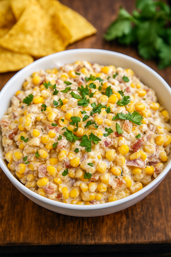 Enjoy this versatile, crowd‑favorite corn dip at your next event—its creamy texture and bold flavors guarantee it won’t last long!