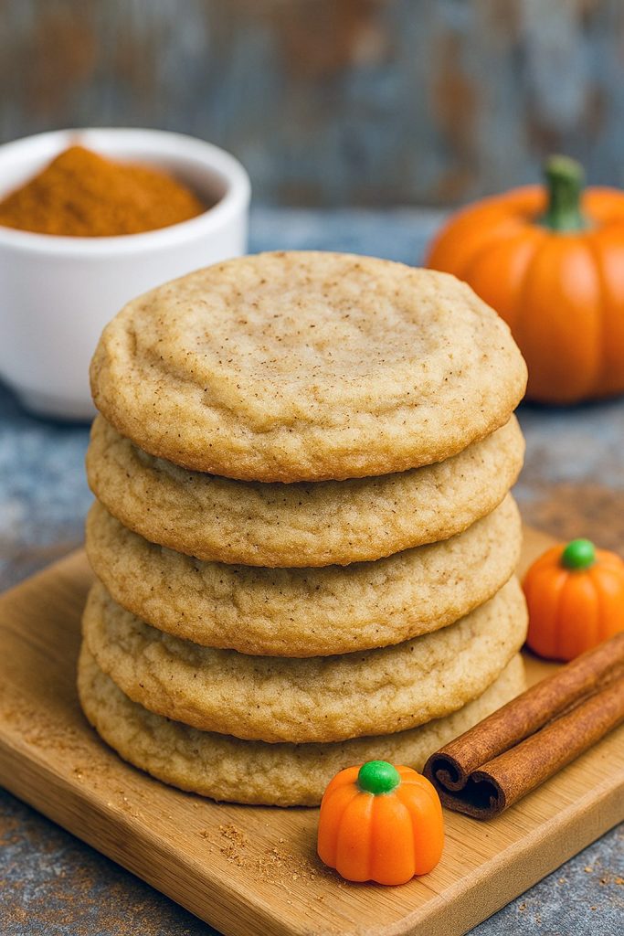 A dozen freshly baked Pumpkin Pie Spice Snickerdoodles cooling on a wire rack, each classic Snickerdoodles round showcasing the perfect crackle, ideal when following a trusted Snickerdoodle Recipe or exploring new Snickerdoodle Cookie Recipes.