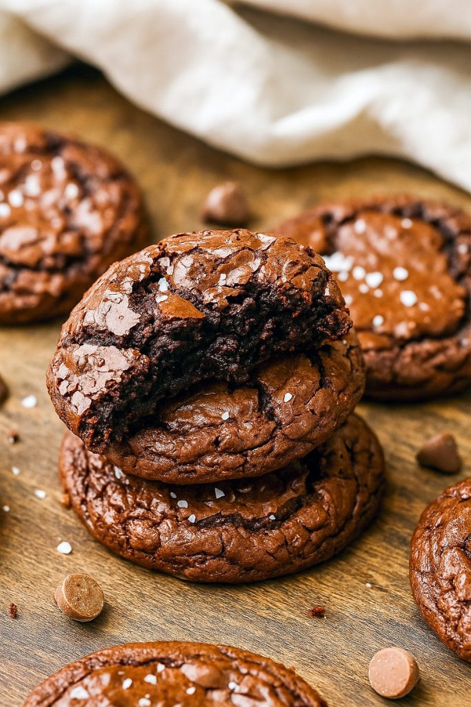 Top-down shot of fudgy brookies inspired by a S'mores Brownies Recipe, studded with marshmallow bits like Easy S’more Cookies, echoing the best S’more Brownies Recipe and perfect for sharing as a viral Cookies Recette.