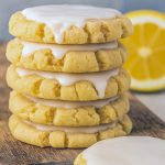 Close-up of Lemon Cookies With Icing, topped with a glossy homemade glaze, made from simple Easy Lemon Baking Ingredients – a soft and chewy Sugar Lemon Cookies style dessert perfect for spring.