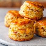 Warm Maple Bacon Cheddar Biscuits fresh from the oven—ideal Easter Side Dishes featuring Bacon Cheddar goodness, a simple Biscuit Recipe with Homemade Bread texture, perfect for Breakfast Brunch Recipes, Brunch Recipes, fluffy Scones, and other crowd-pleasing Bread Recipes Homemade in your Easter Side Dishes Recipes lineup.