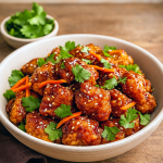 Golden, crispy chicken bites dusted with Thai Chicken Seasoning, drizzled in Sweet Thai Chicken glaze, and garnished with cilantro—your shortcut to irresistible Thai Ginger Chicken Recipes.