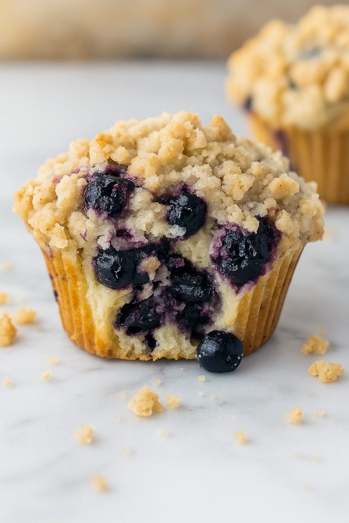 A dozen Streusel Muffins dotted with juicy berries, each crowned by a golden Cinnamon Crumble, showcasing classic Basic Blueberry Muffins turned dreamy Berry Muffins.