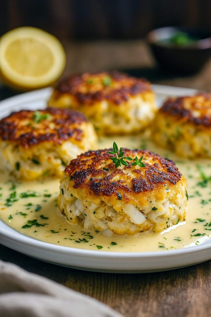 Golden, crispy King Crab Cakes packed with rich cheddar flavor, inspired by Cheddar Bay Crab Cakes Recipe—a mouthwatering choice for Creative Seafood Dishes, Meals With Crab, and anyone looking for Crab Cakes Meal Ideas or Cooked Crab Recipes.