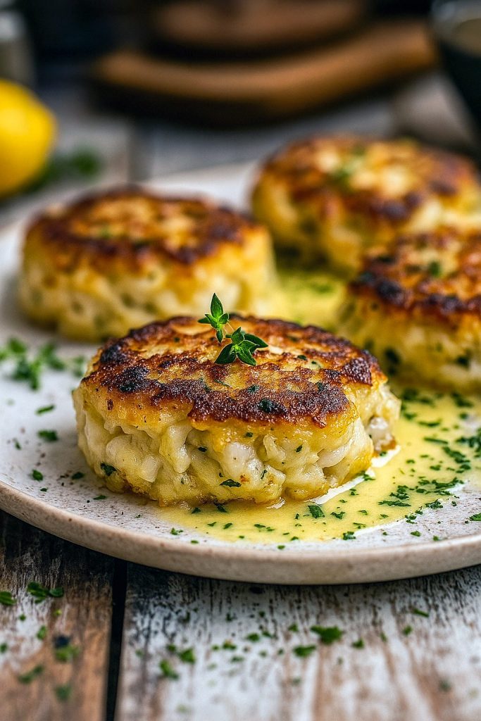 Golden, crispy King Crab Cakes packed with rich cheddar flavor, inspired by Cheddar Bay Crab Cakes Recipe—a mouthwatering choice for Creative Seafood Dishes, Meals With Crab, and anyone looking for Crab Cakes Meal Ideas or Cooked Crab Recipes.