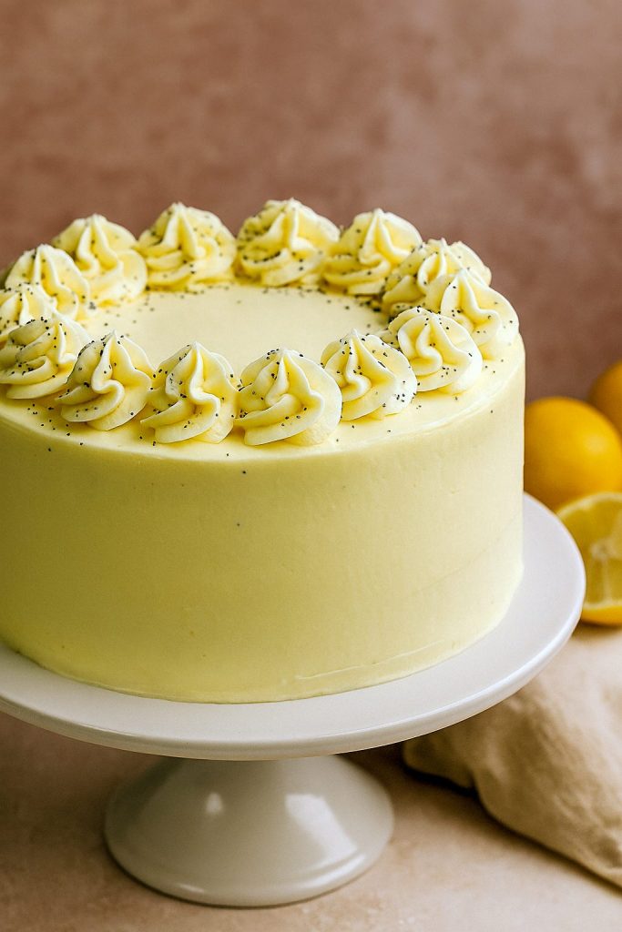 Moist and fluffy Lemon Poppyseed Layer Cake with cream cheese frosting, shown as a 6 Inch Lemon Poppyseed Cake sliced and garnished with lemon zest—an easy and beautiful Lemon Poppyseed Cake Recipe to enjoy alongside Shortcake Cake, Easy Strawberry Shortcake, or even a spring Cupcake Cake. A fresh alternative to the Love And Lemons Carrot Cake Recipe Pdf, this Poppy Seed Cake Recipe is a bright and Lemon Cake Easy enough for beginners.