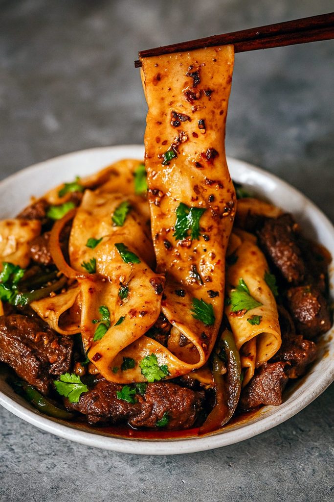 Spiced Lamb served over noodles, a flavorful dish combining bold spices for a quick meat dinner perfect for modern meals and special occasions.