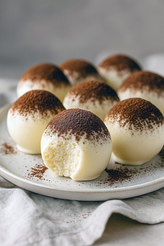 A tray of homemade Tiramisu Truffles coated in cocoa powder and melted chocolate, arranged as elegant Candy Desserts and surrounded by espresso beans—perfect for fans of Easy Truffles, Sweets Treats, and Chocolate Candy Recipes.
